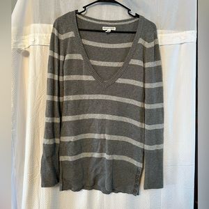 Deep V neckline sweater